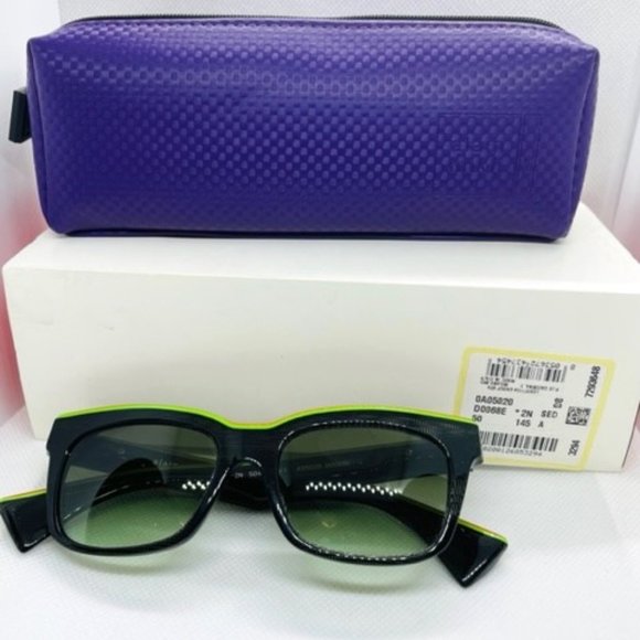 ALAIN MIKLI A05020 D0068E Black Green Orange Women Sunglasses 50mm main image 8